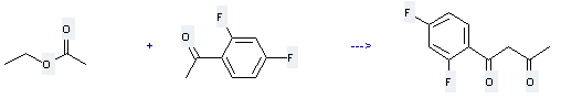 1,3-Butanedione,1-(2,4-difluorophenyl)- can be prepared by acetic acid ethyl ester and 1-(2,4-difluoro-phenyl)-ethanone at the temperature of 0 °C